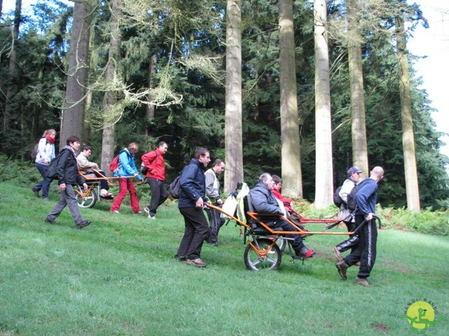 randonnée sportive avec joëlettes, Tervuren, 2012